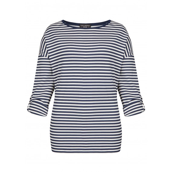 Raffinierter Pullover mit Ringel-Muster /