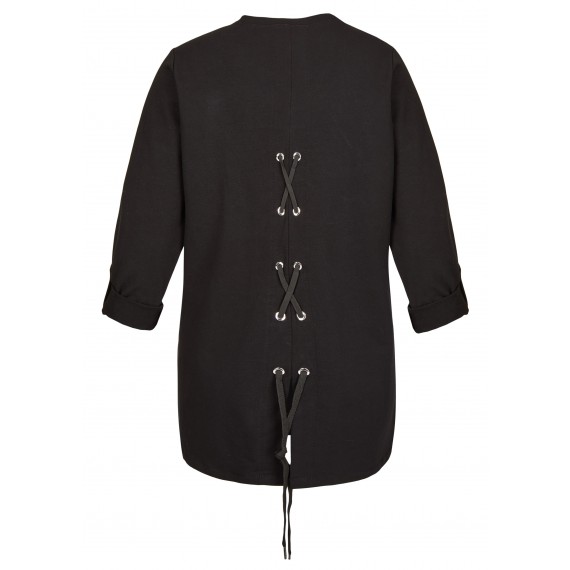 Cooles Sweatshirt mit Zier-Schnürung /