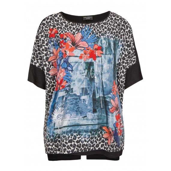 Modisches Blusen-Shirt mit Print /