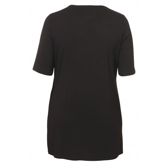 Elegante Shirt-Tunika mit Raffung /