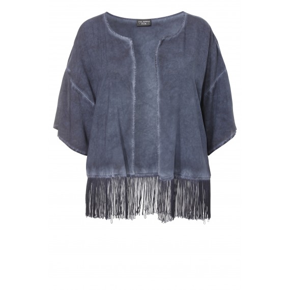 Sommerleichter Kimono mit langen Fransen /