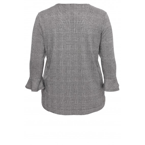 Modischer Pullover mit Volants /