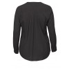 Langärmlige V-Bluse mit Punktemuster /