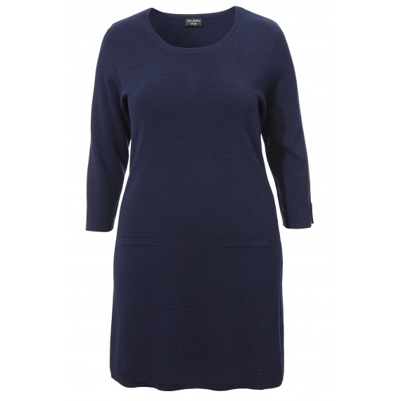 Modisches Strick-Kleid mit 3/4-Ärmeln /