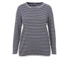Ringel-Pullover mit U-Boot-Ausschnitt /