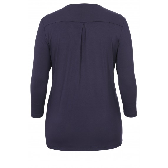Elegantes V-Shirt mit Strass-Besatz /