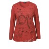 Vintage-Shirt mit Strass und Spitze /