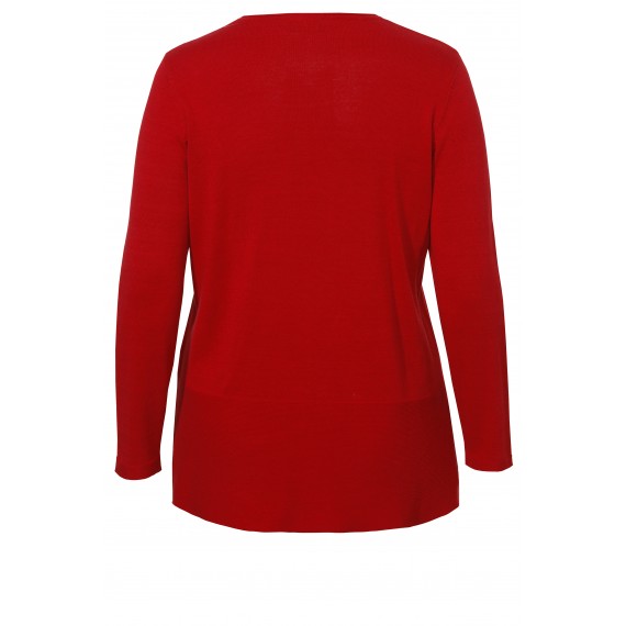 Femininer Pullover mit Struktur-Mix /