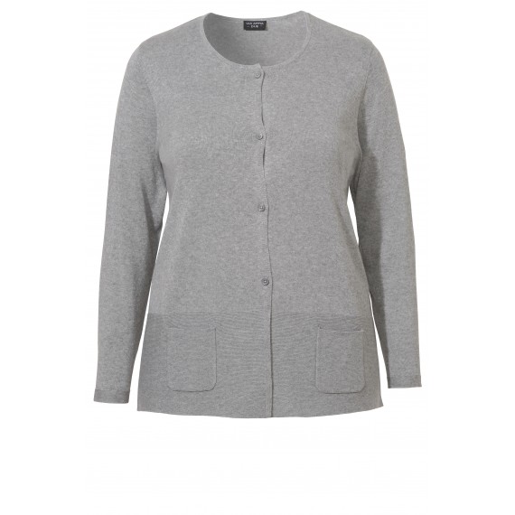 Feminine Strick-Jacke mit Taschen /