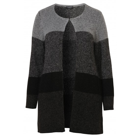 Kuschelige Strick-Jacke mit Farbverlauf /