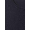 Edler Pullover mit Struktur-Einsatz /