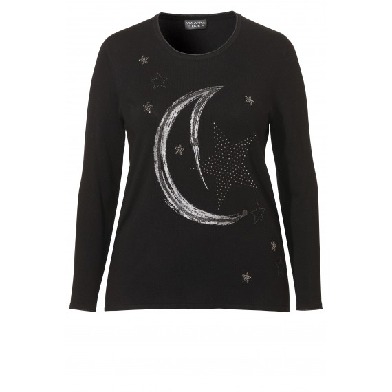 Verträumter Pullover mit Frontmotiv /