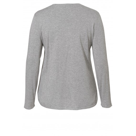 Süßer Pullover mit Struktur-Herz /