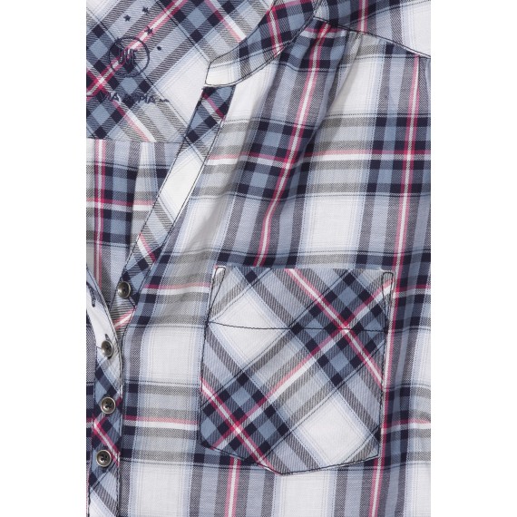 Süße Bluse mit Karo-Muster /
