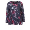 Romantische Bluse mit floralem Print /