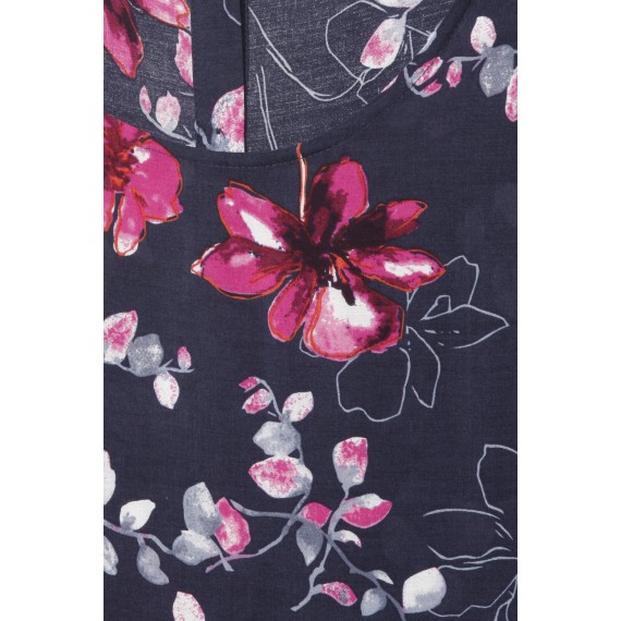 Romantische Bluse mit floralem Print /