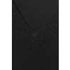 Eleganter Pullover mit Ziersteinchen /