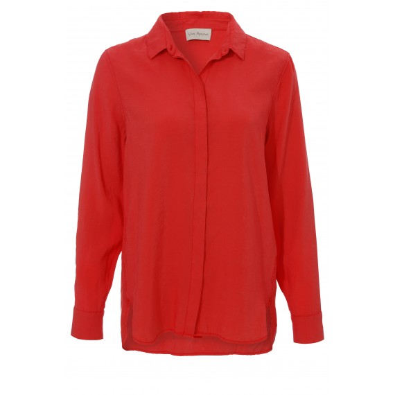 Frische Bluse mit Hemdkragen /