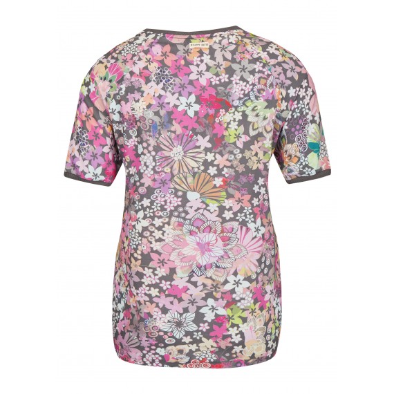 Zarte Bluse mit floralem Muster /