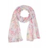 Zarter Schal mit floralem Print /