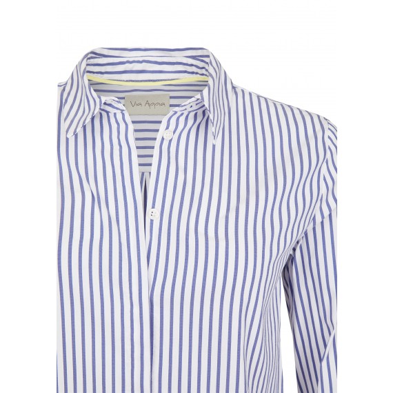 Lässige Long-Bluse mit Muster /