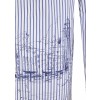 Lässige Long-Bluse mit Muster /