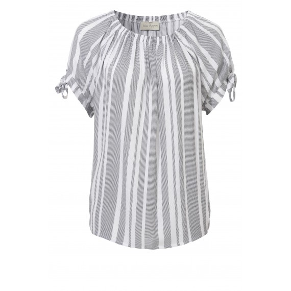 Zarte Bluse mit Schnürung /