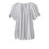 Zarte Bluse mit Schnürung /