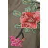Leichte Trend-Jacke mit Blüten-Stickerei /