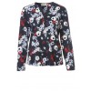 Luftige Bluse mit floralem Print /