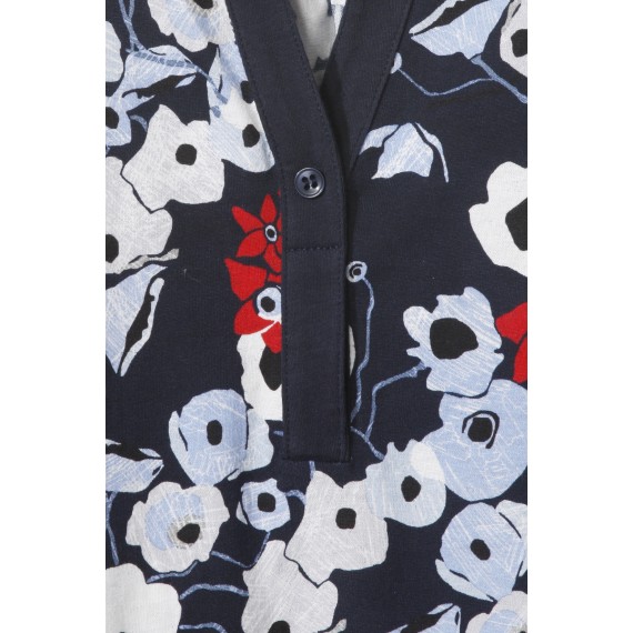 Luftige Bluse mit floralem Print /
