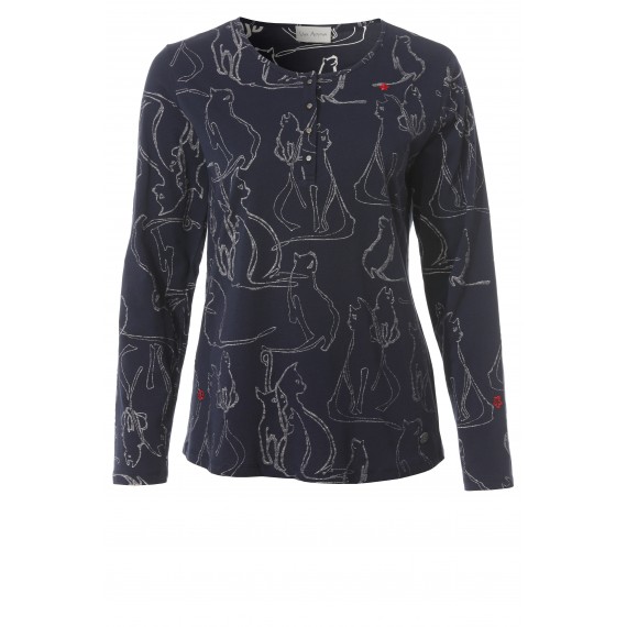 Verspieltes Shirt mit Print /