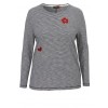 Ringel-Shirt mit Pailletten und Glitter /