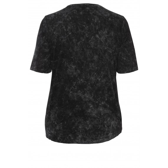 Effektvolles Shirt mit Druck und Pailletten /