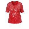 Effektvolles Shirt mit Druck und Pailletten /