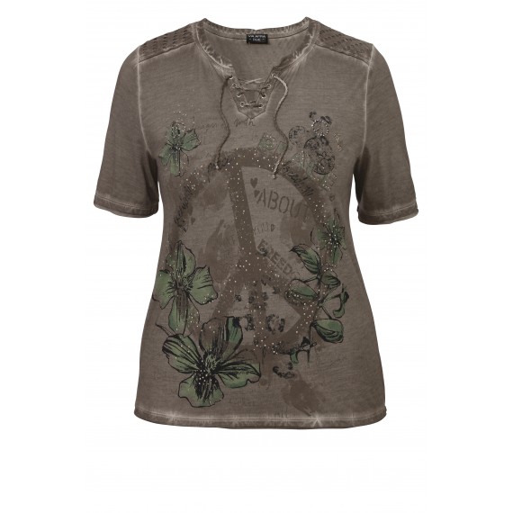 Verspieltes T-Shirt "Peace" /