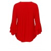 Elegante Bluse mit Volant-Ärmeln /