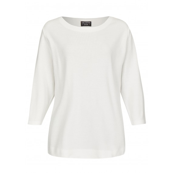 Cleaner Pullover mit Materialstruktur /