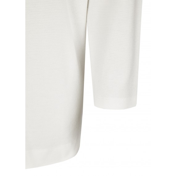 Cleaner Pullover mit Materialstruktur /