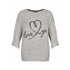 Verspielter Pullover "love you" /