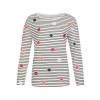 Verspieltes Shirt mit Muster-Mix /