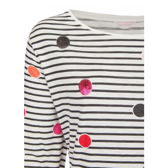 Verspieltes Shirt mit Muster-Mix /