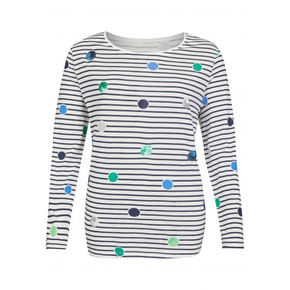 Verspieltes Shirt mit Muster-Mix /