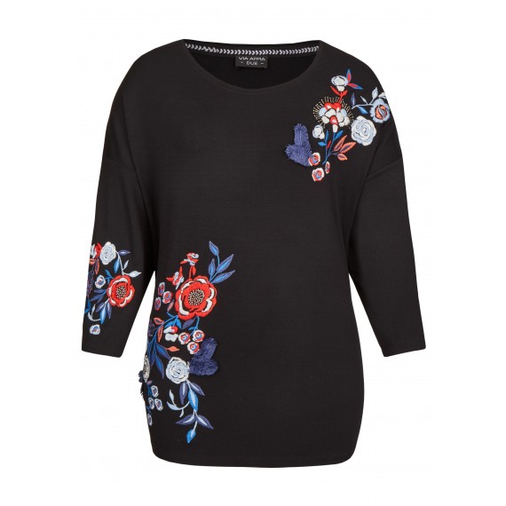 Feminines Shirt mit Stickereien /
