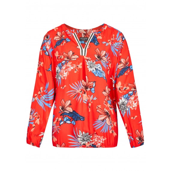 Romantische Bluse mit Blumen-Muster /