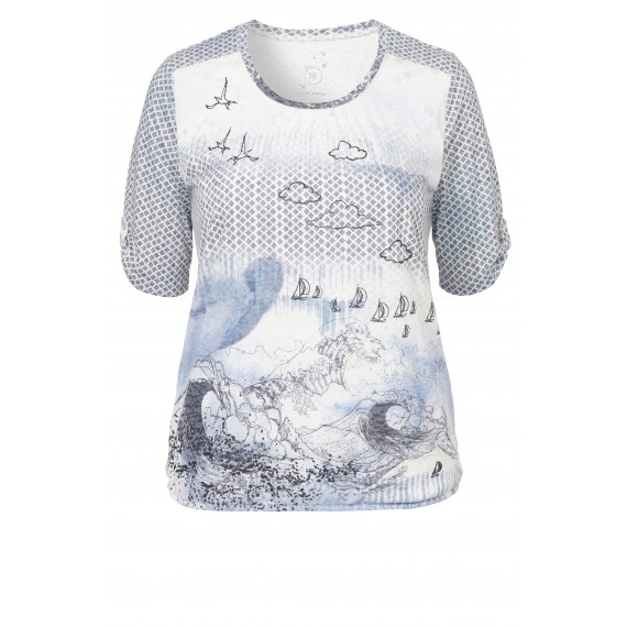 Aufwendiges Shirt mit Motivdruck /