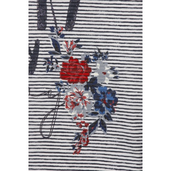 Süßes Ringel-Shirt mit Schrift /