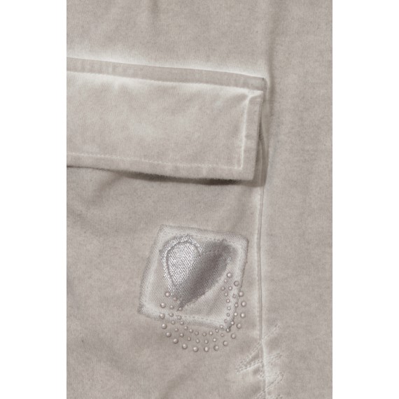 Verzierte Jacke mit Kapuze /
