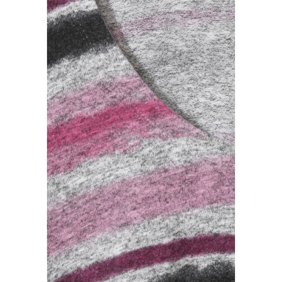 Flauschiger Pullover mit Ringel-Muster /