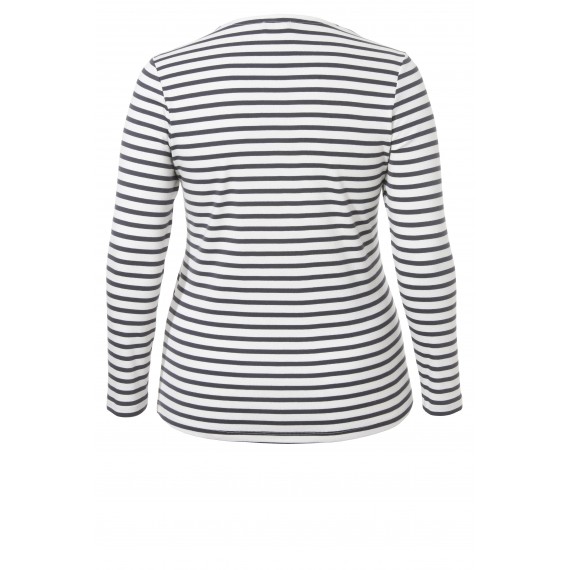 Süßes Ringel-Shirt mit Front-Motiv /